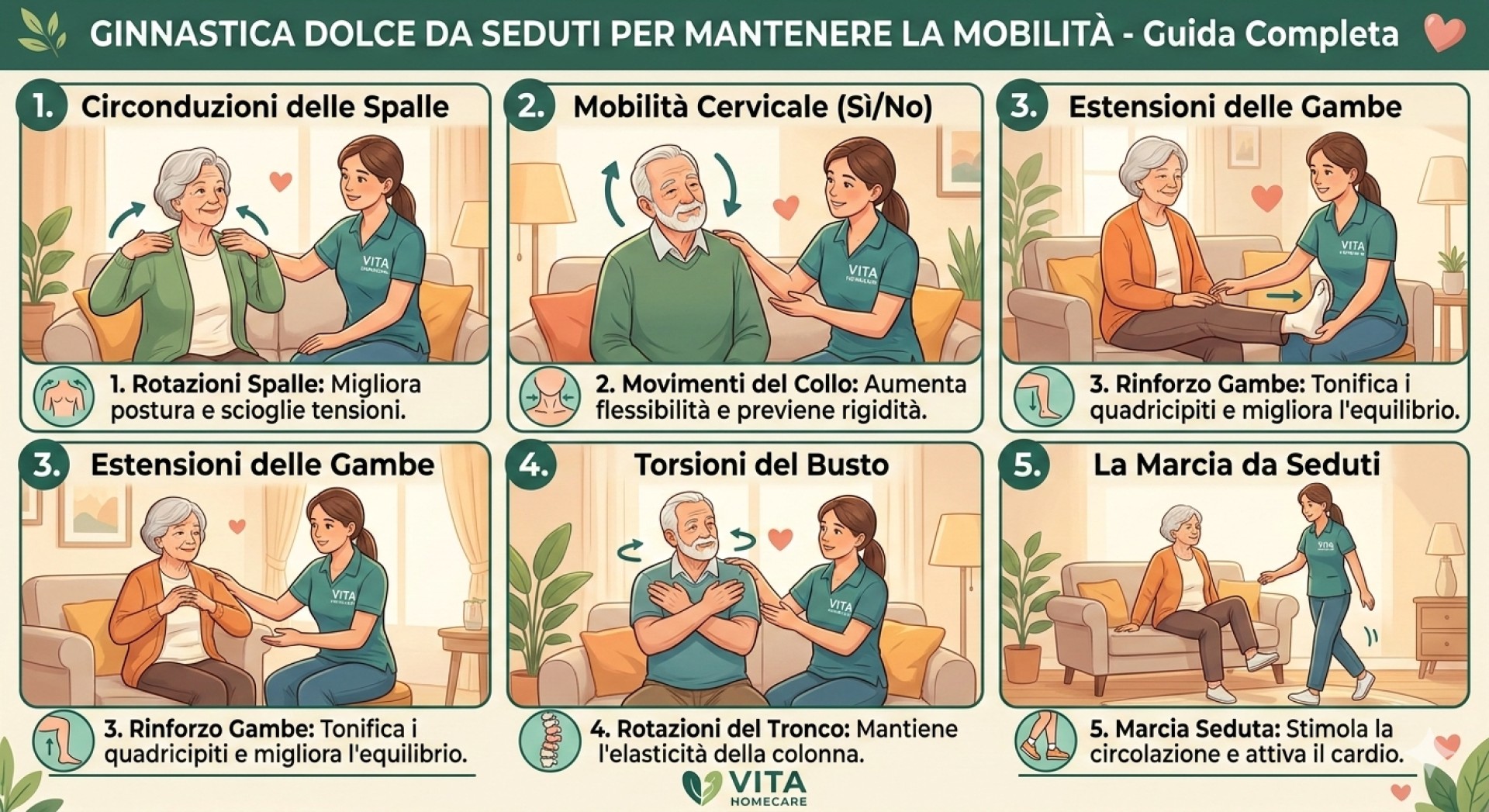 Ginnastica Dolce per Anziani: 5 Esercizi da Seduti per Rimanere Attivi